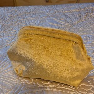 Anthropologie Gold Textured Crossbody Bag